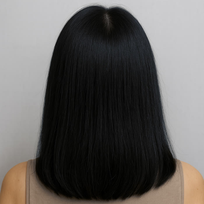 After: fuller crown, less visible scalp, smoother hair